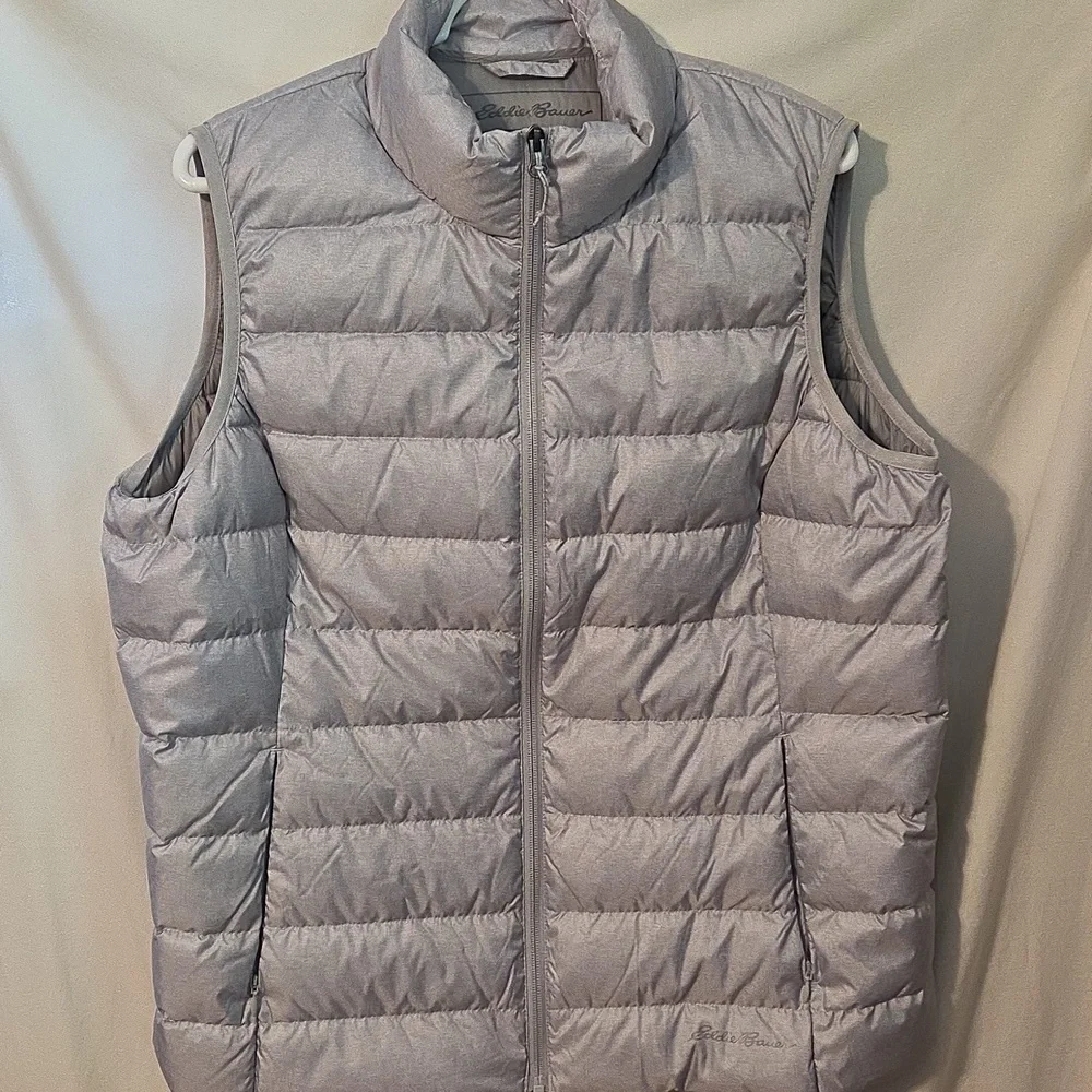 Eddie Bauer CirrusLite Down Vest Silver Gray XL Womens - Picture 1 of 7